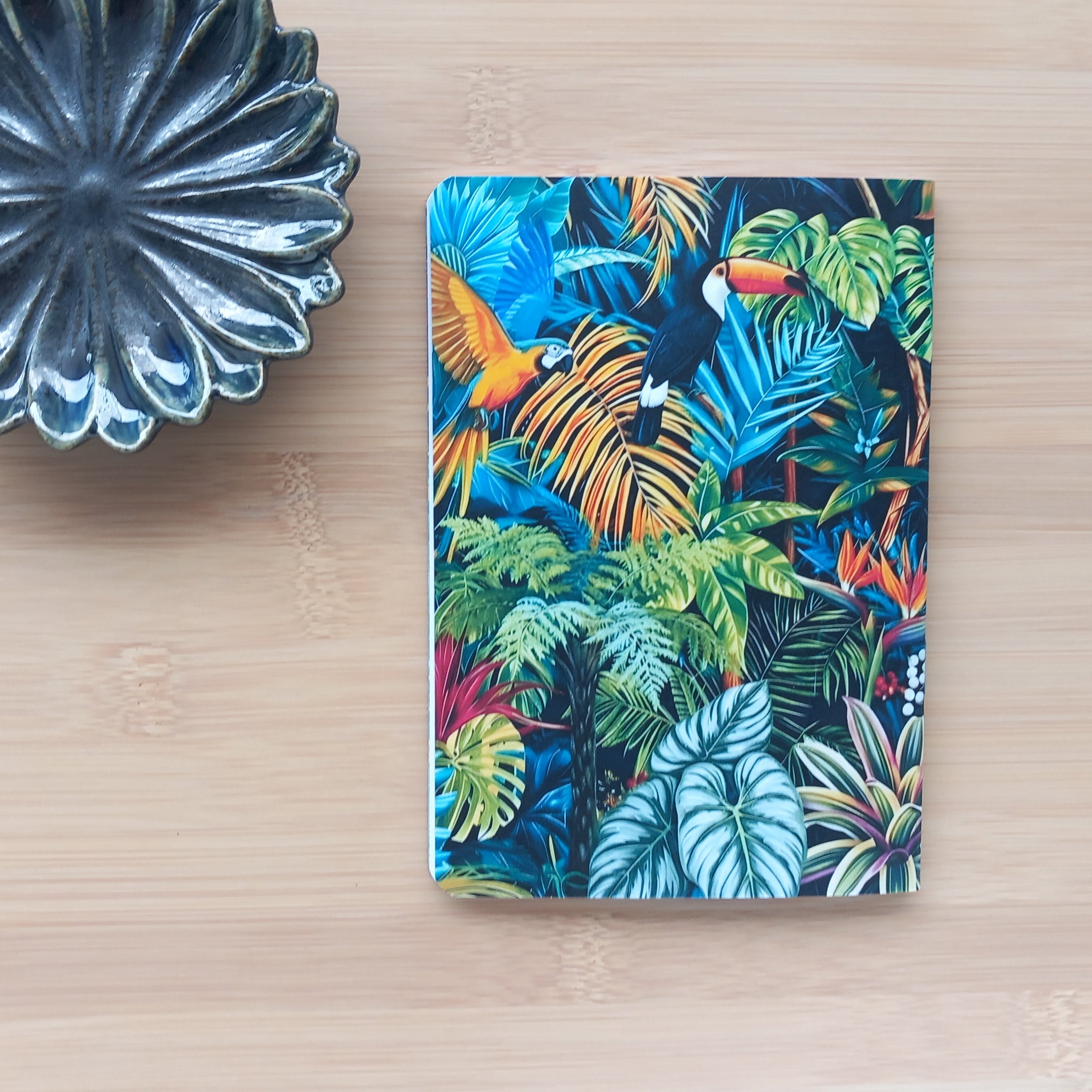 Carnet de Notes A6 Fait Main - Maximalisme Tropical