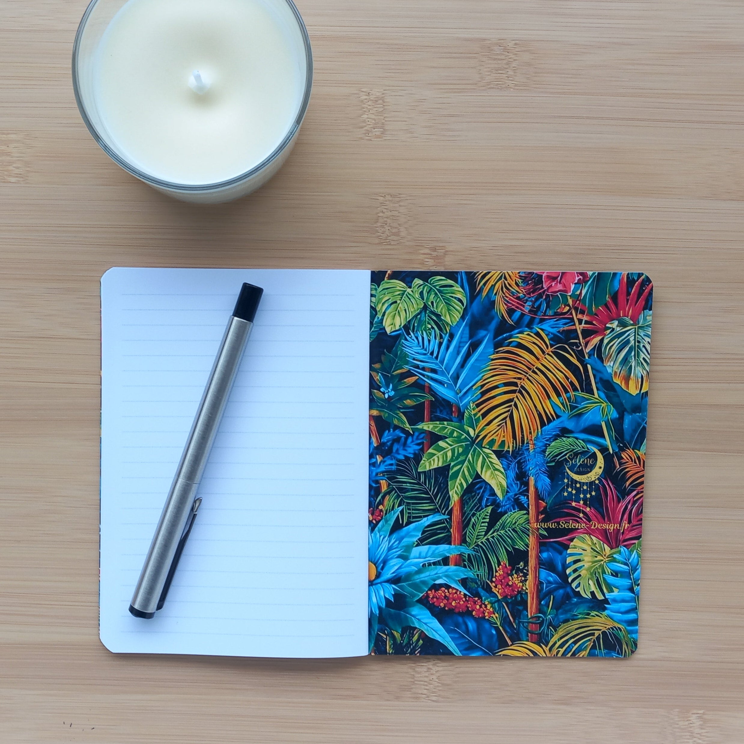 Carnet de Notes A6 Fait Main - Maximalisme Tropical