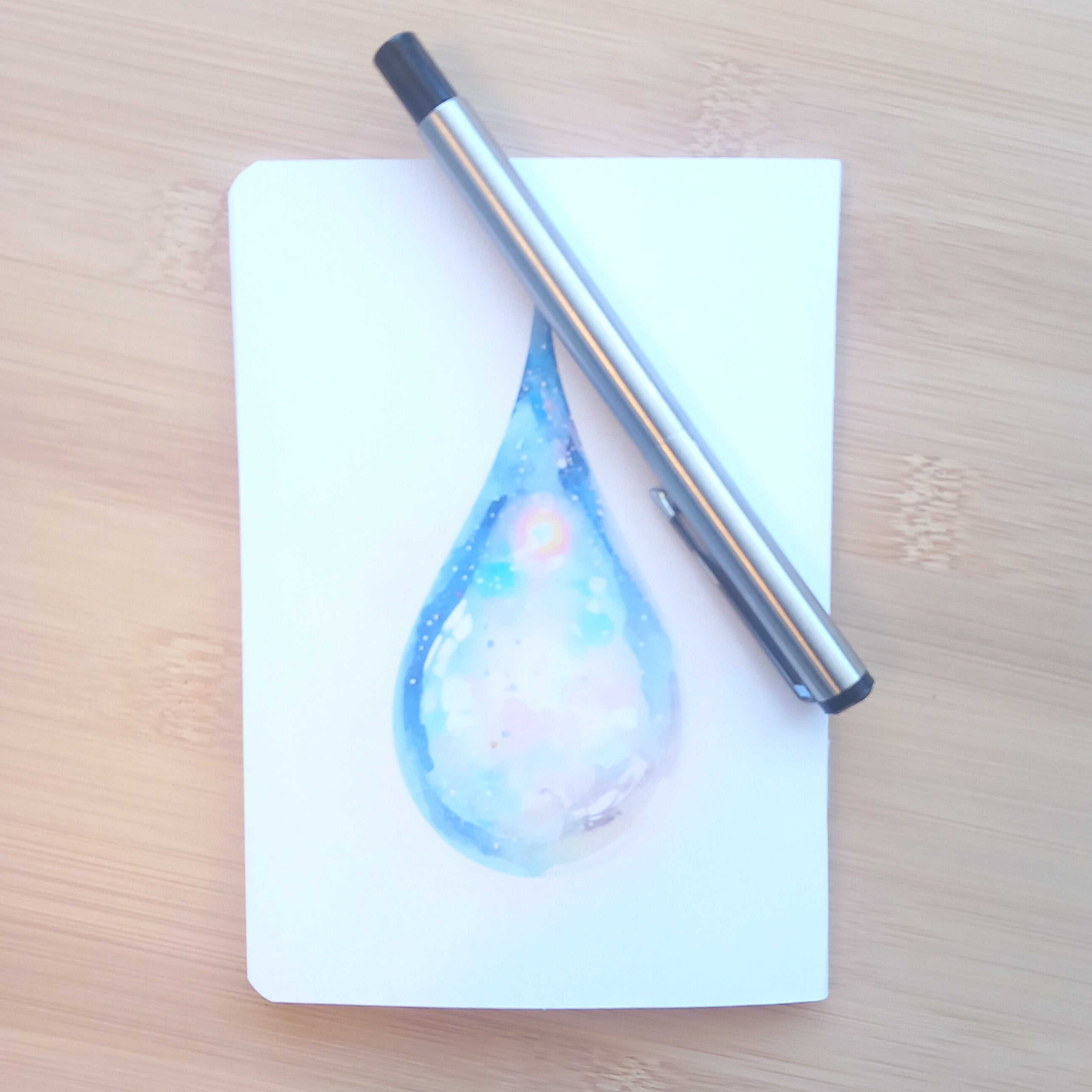 Carnet de Notes A6 Fait Main - Le Colibri et la Rosée